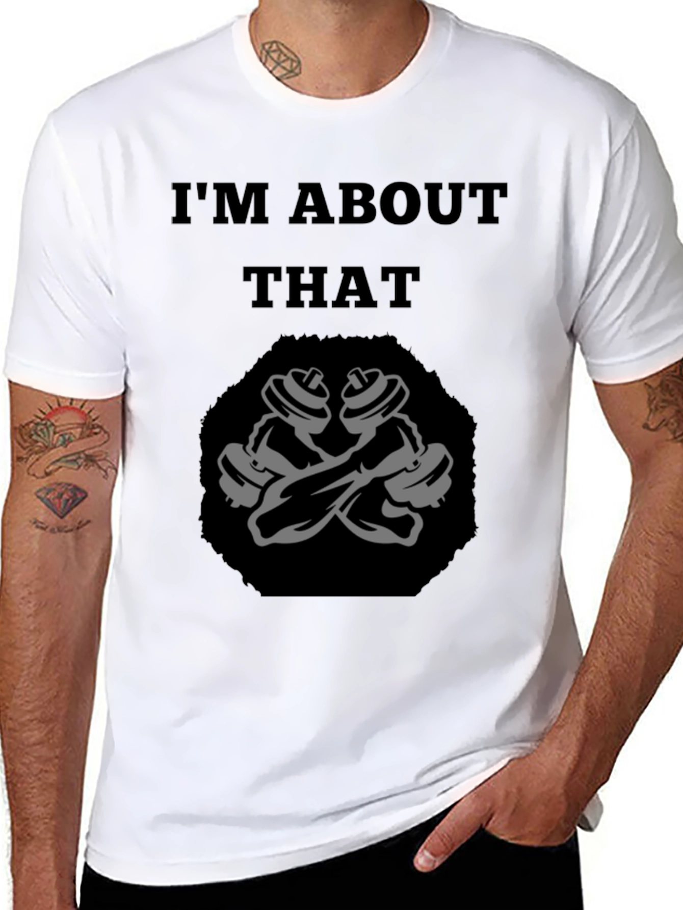 Im About That Workout Graphic Tee