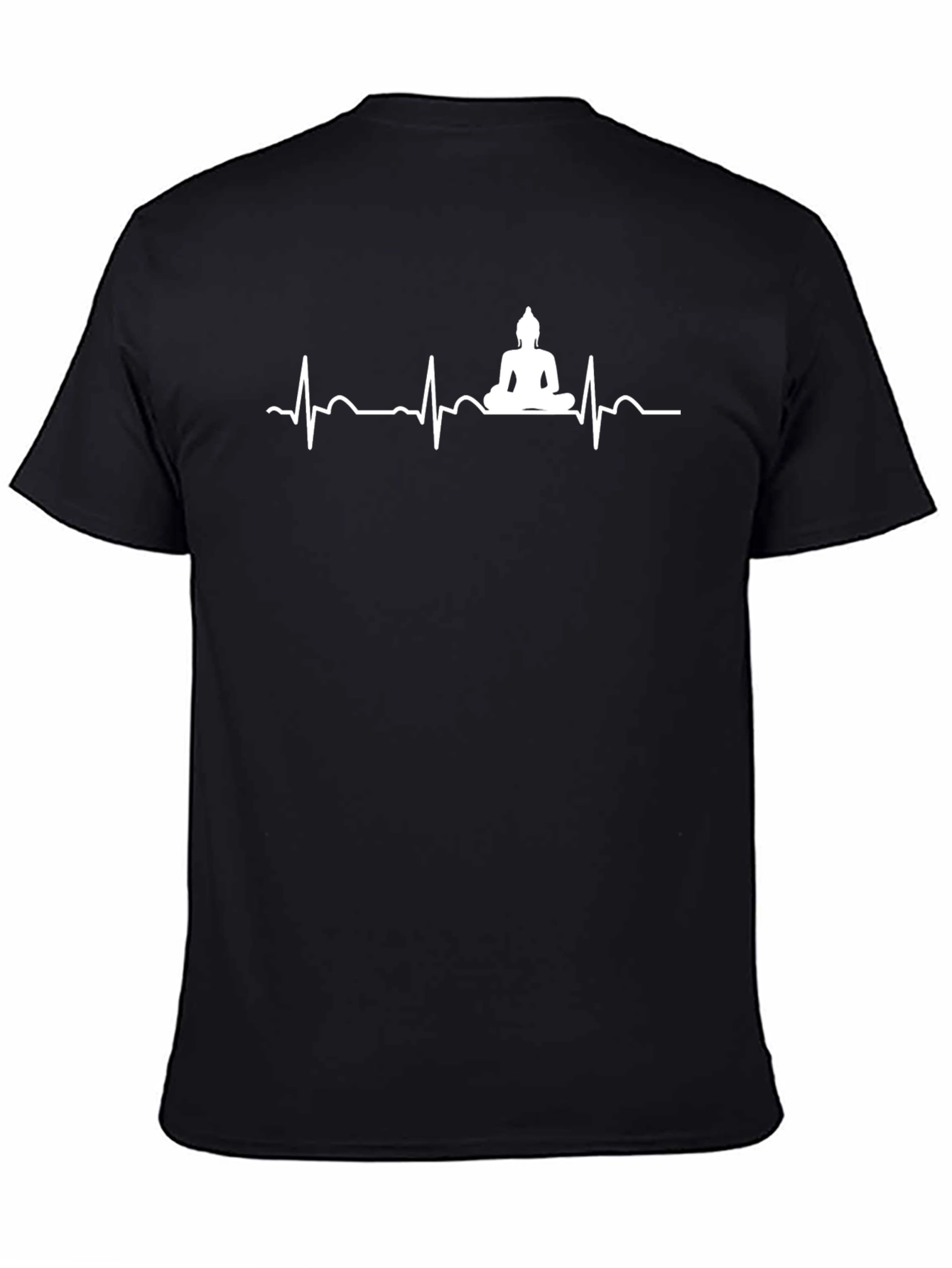 Buddha Heartbeat Graphic T-Shirt - Meditative Style
