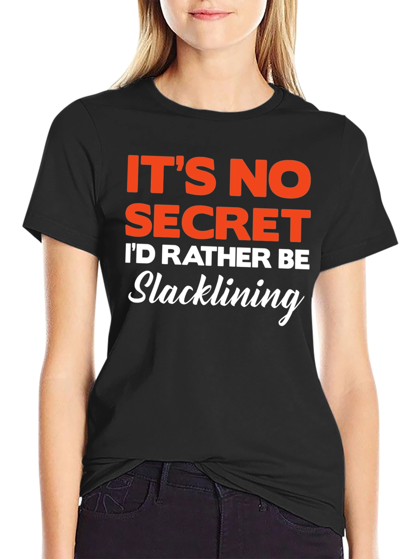 Slacklining T-Shirt - Its No Secret Graphic Tee