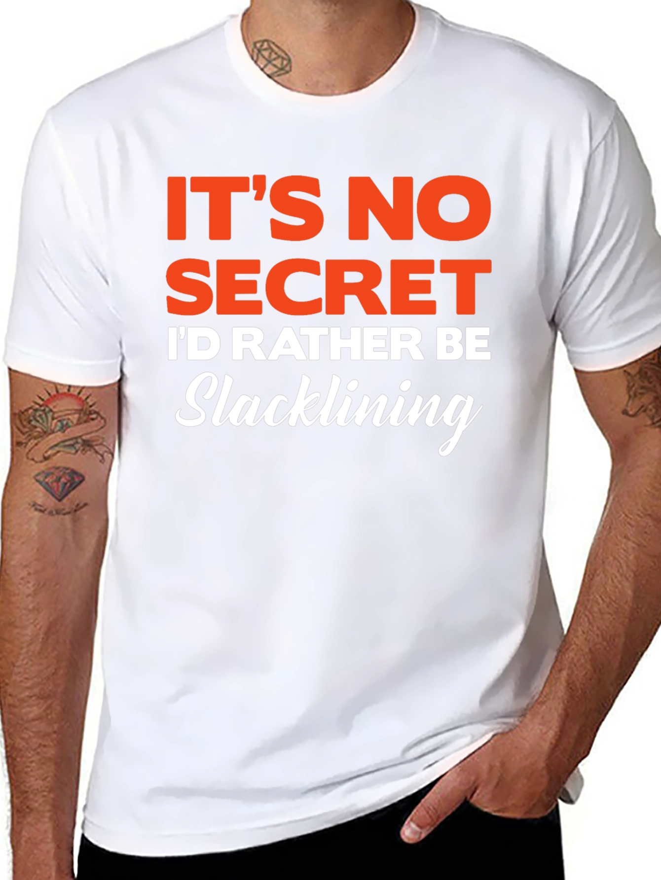 Slacklining T-Shirt - Its No Secret Graphic Tee
