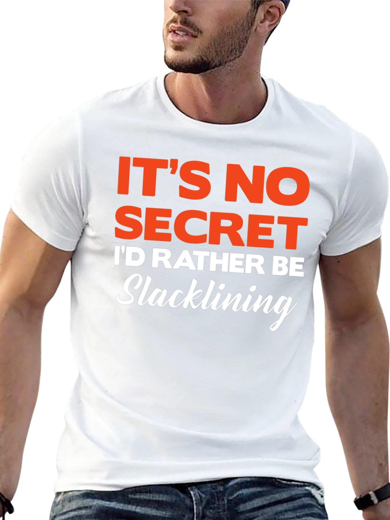 Slacklining T-Shirt - Its No Secret Graphic Tee