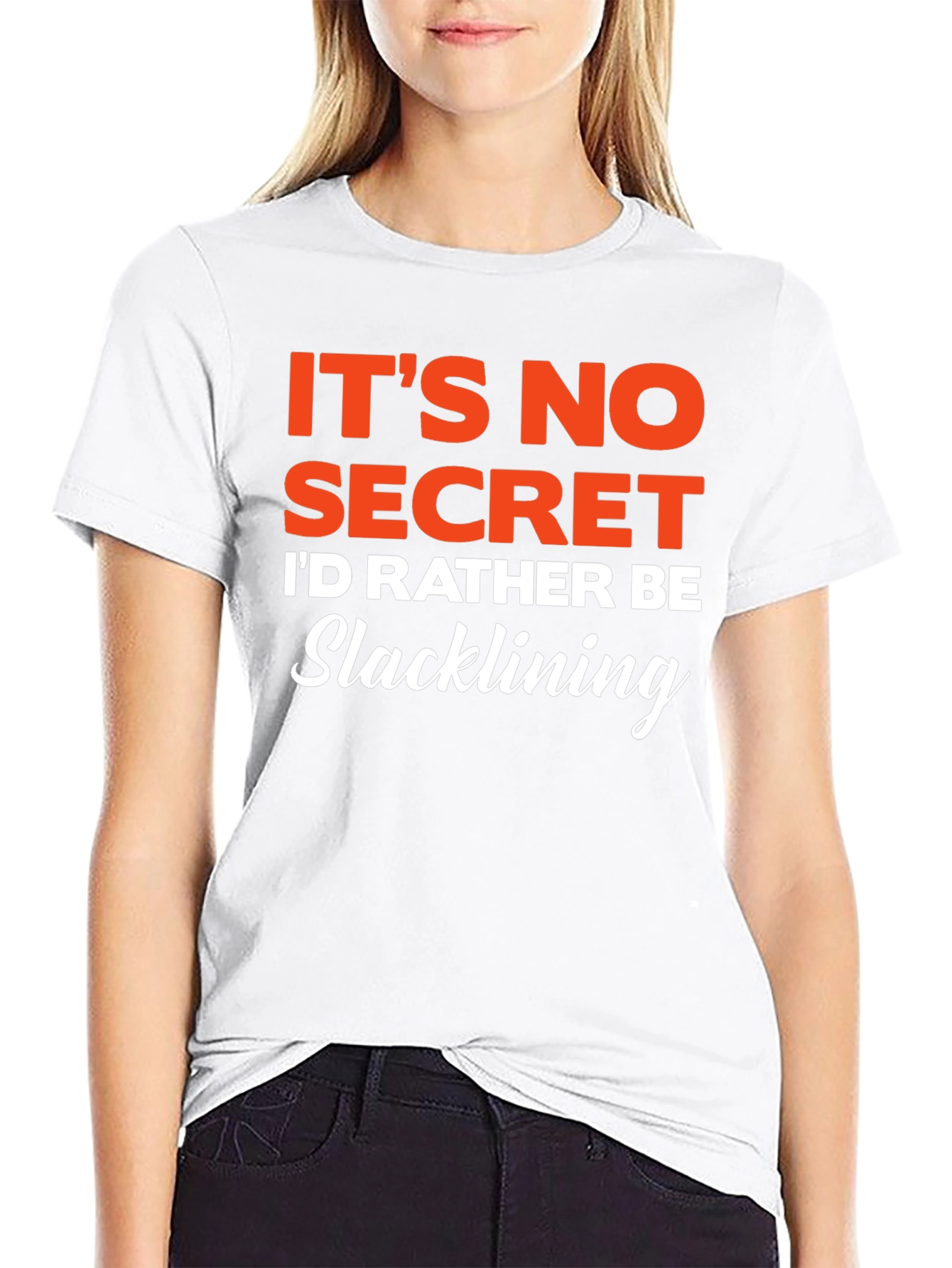 Slacklining T-Shirt - Its No Secret Graphic Tee