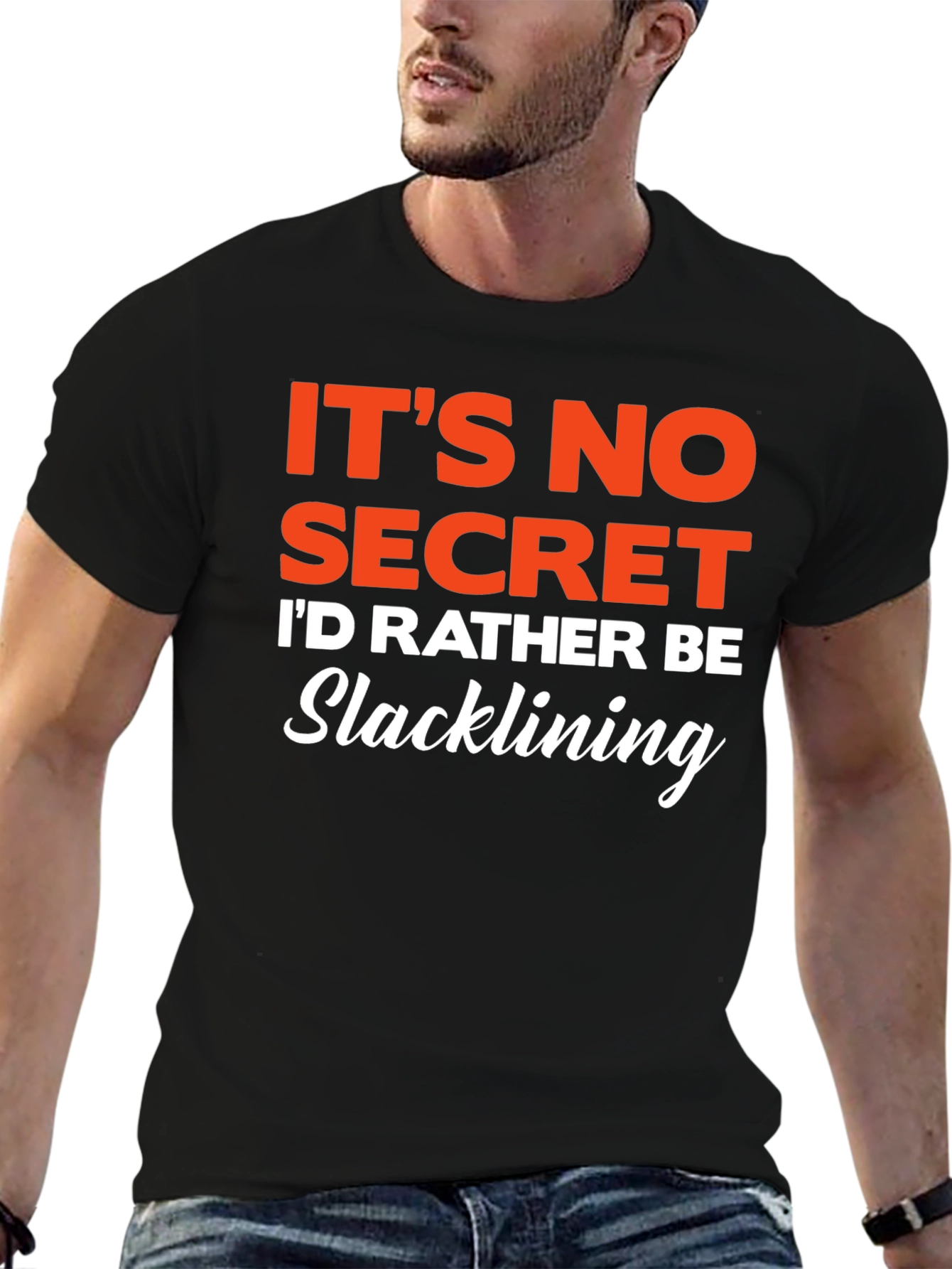 Slacklining T-Shirt - Its No Secret Graphic Tee