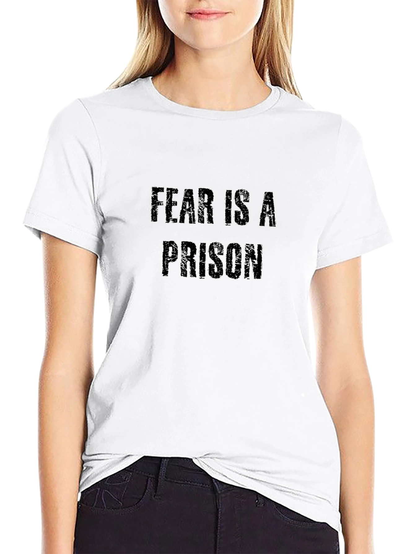 Fear Is A Prison Black T-Shirt