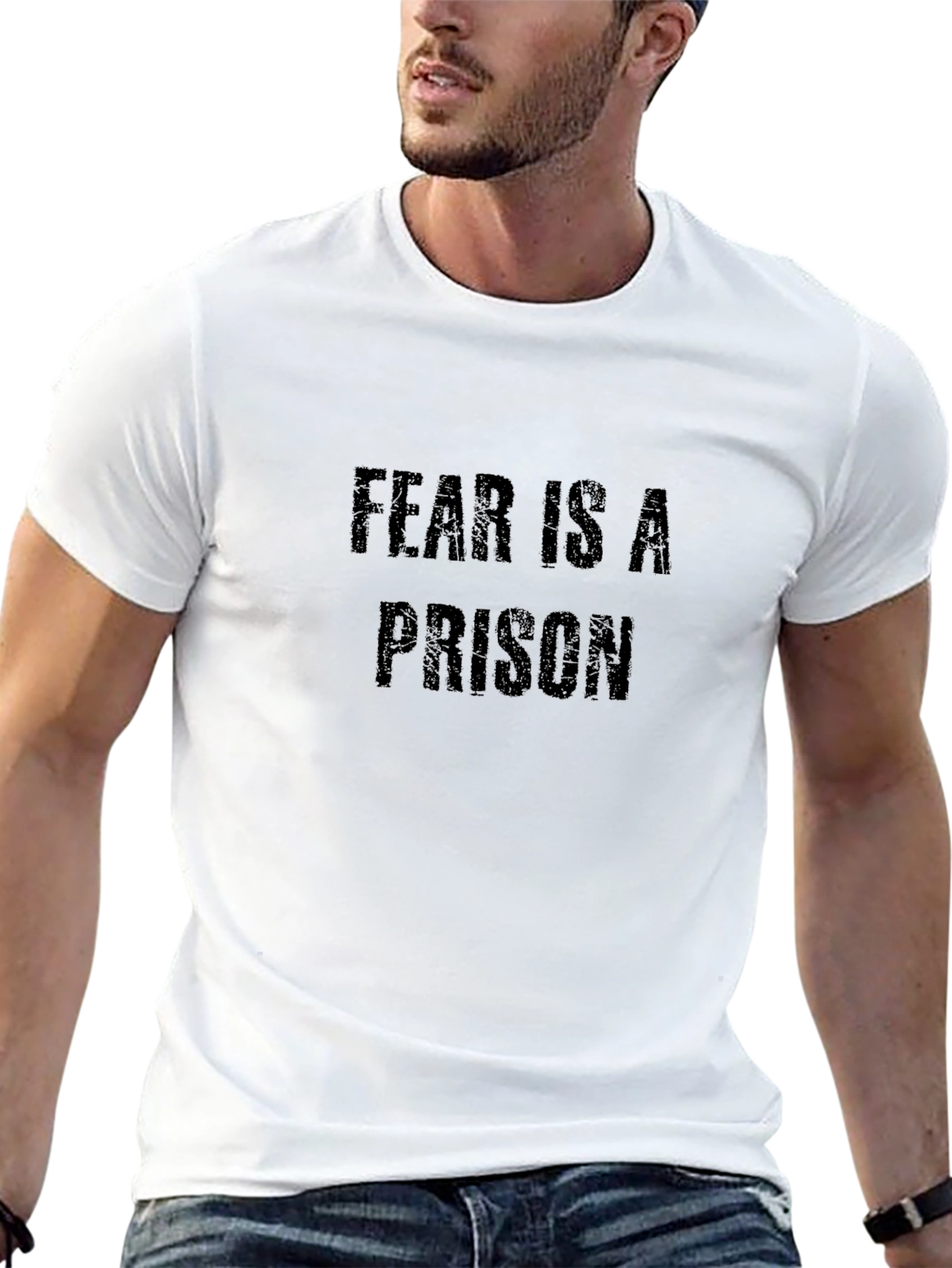 Fear Is A Prison Black T-Shirt
