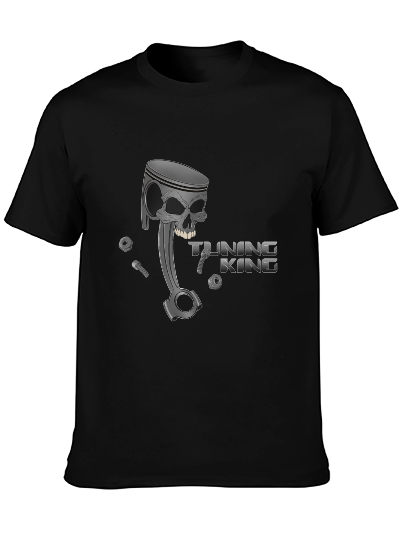 Tuning King Skull Piston Graphic Tee