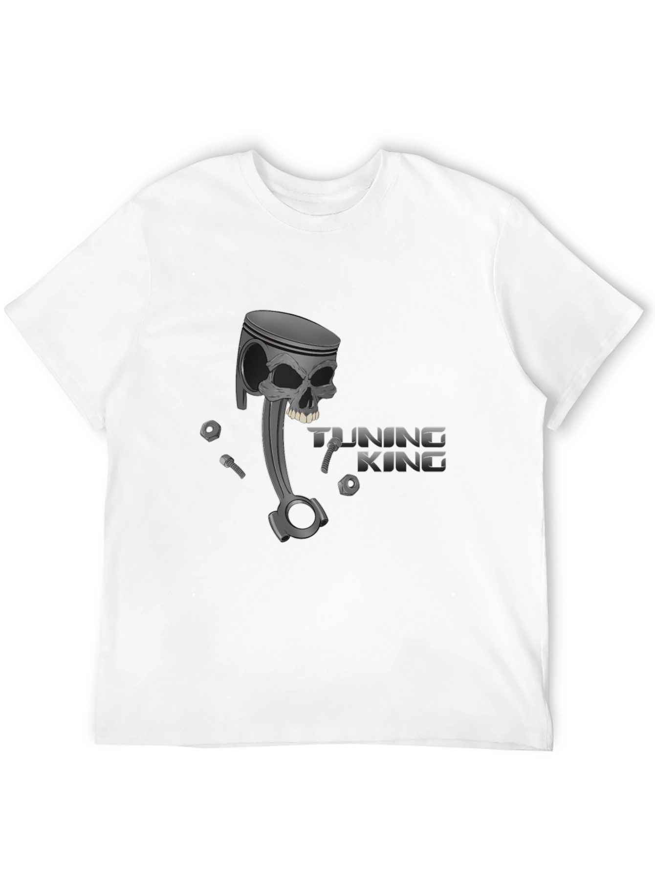 Tuning King Skull Piston Graphic Tee