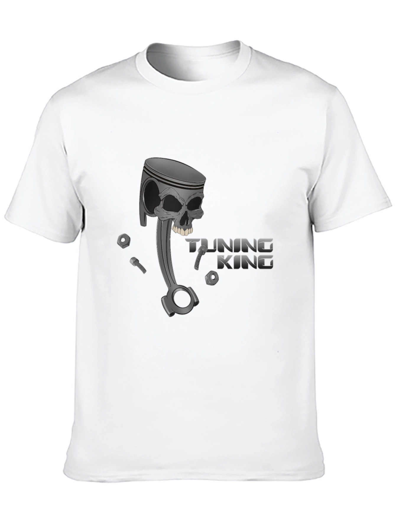 Tuning King Skull Piston Graphic Tee