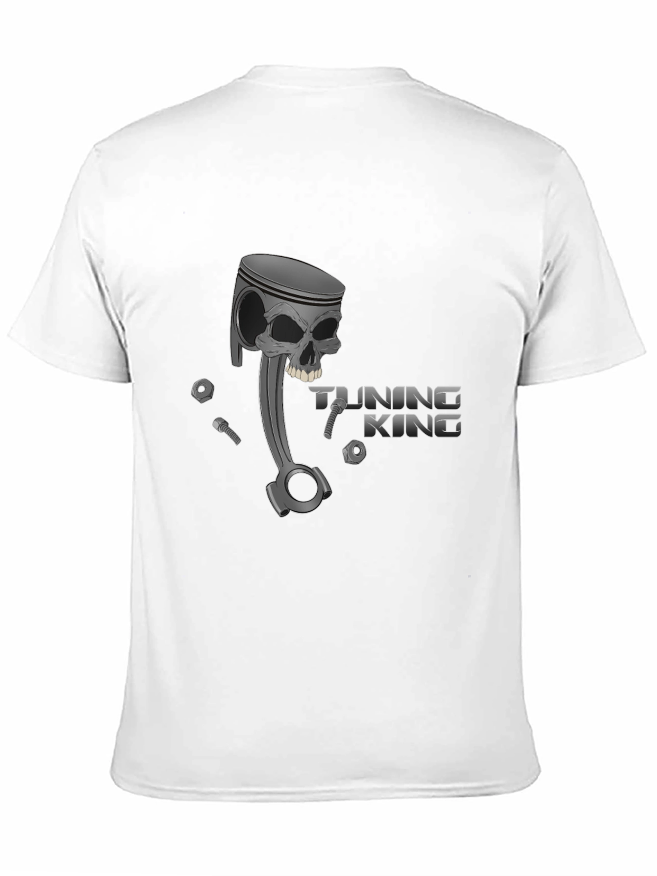 Tuning King Skull Piston Graphic Tee