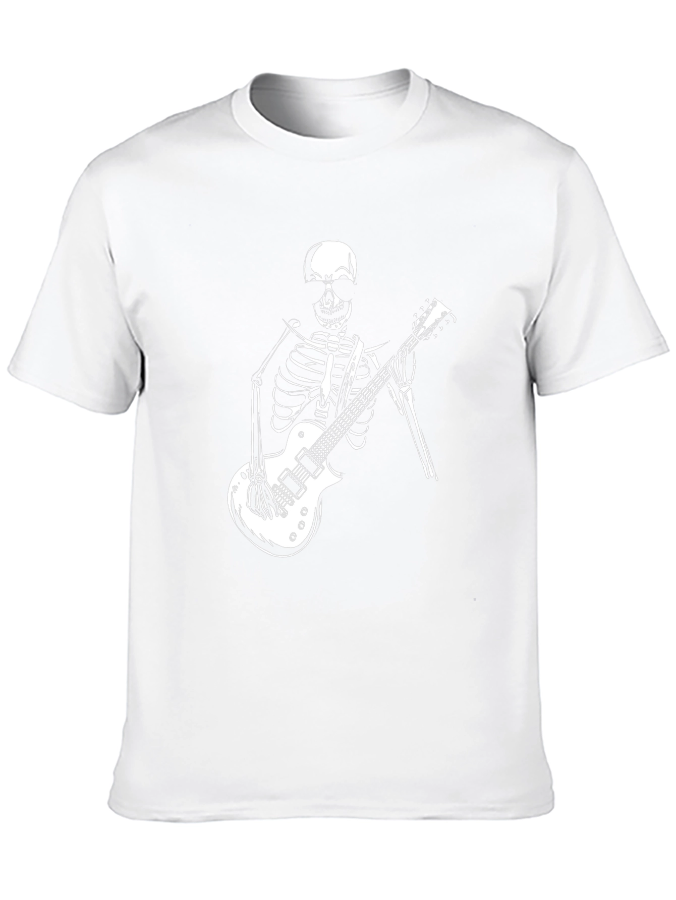Skeleton Guitar Player Graphic Tee