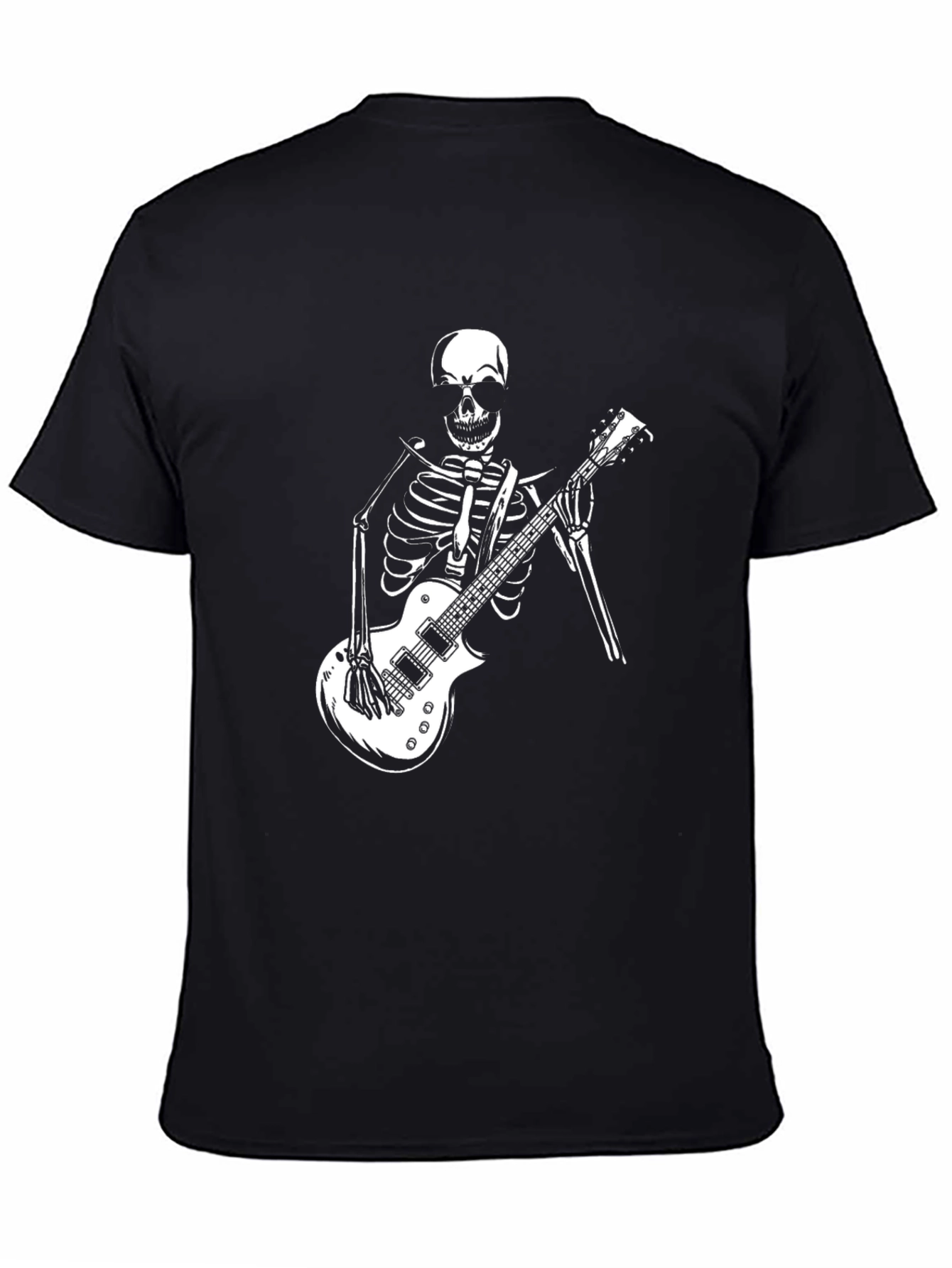 Skeleton Guitar Player Graphic Tee