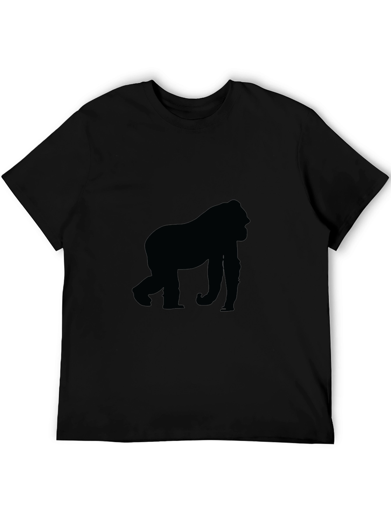 Black Gorilla Silhouette T-Shirt