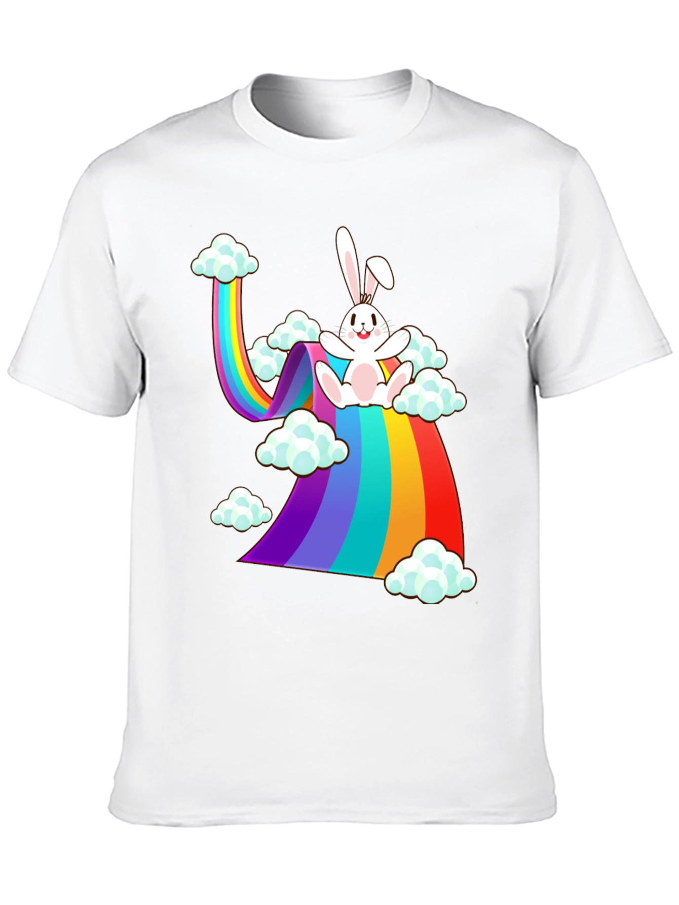 Rainbow Bunny Cloud T-Shirt