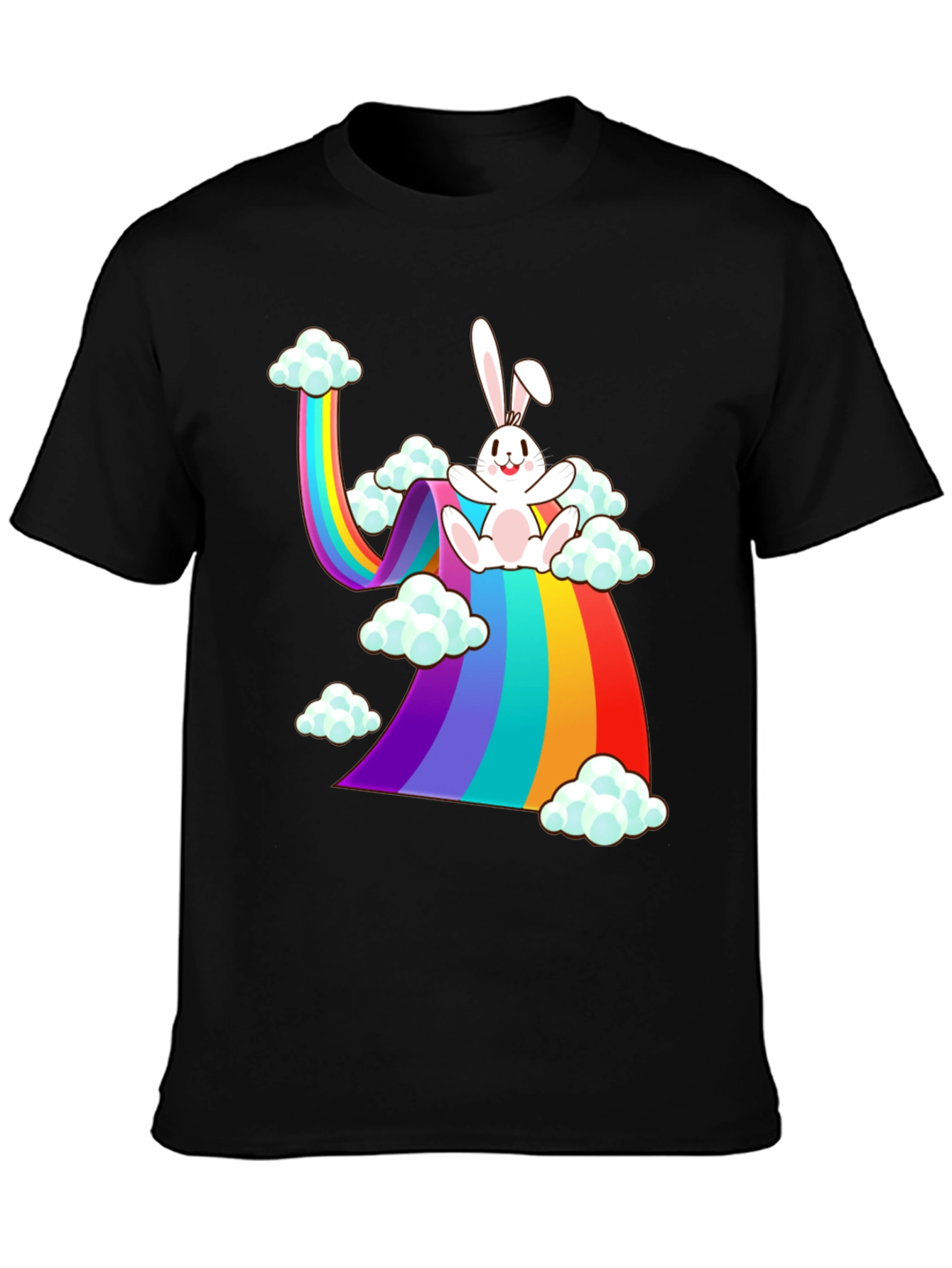 Rainbow Bunny Cloud T-Shirt