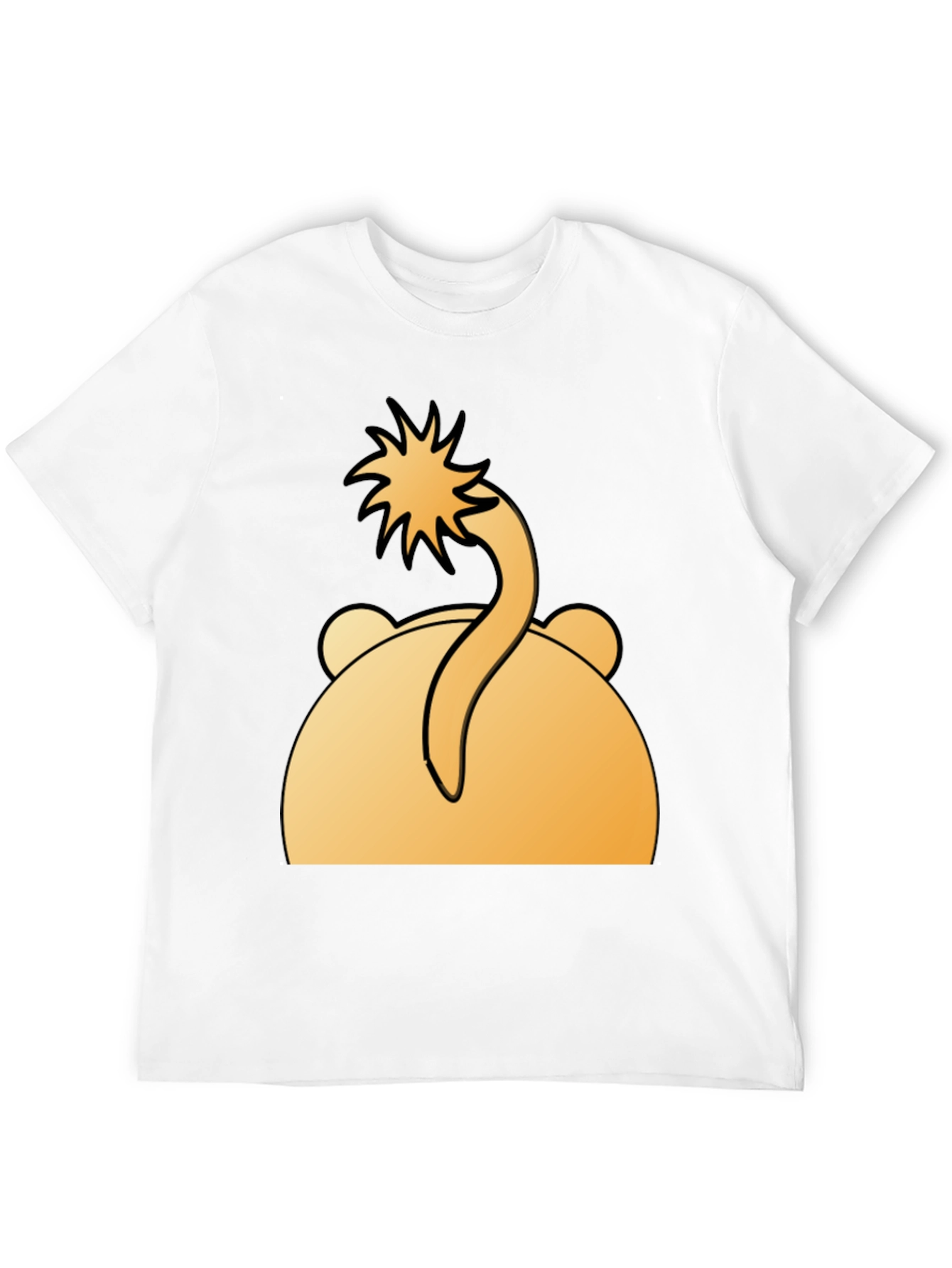 Funny Bear Tail T-Shirt - Cartoon Animal Tee