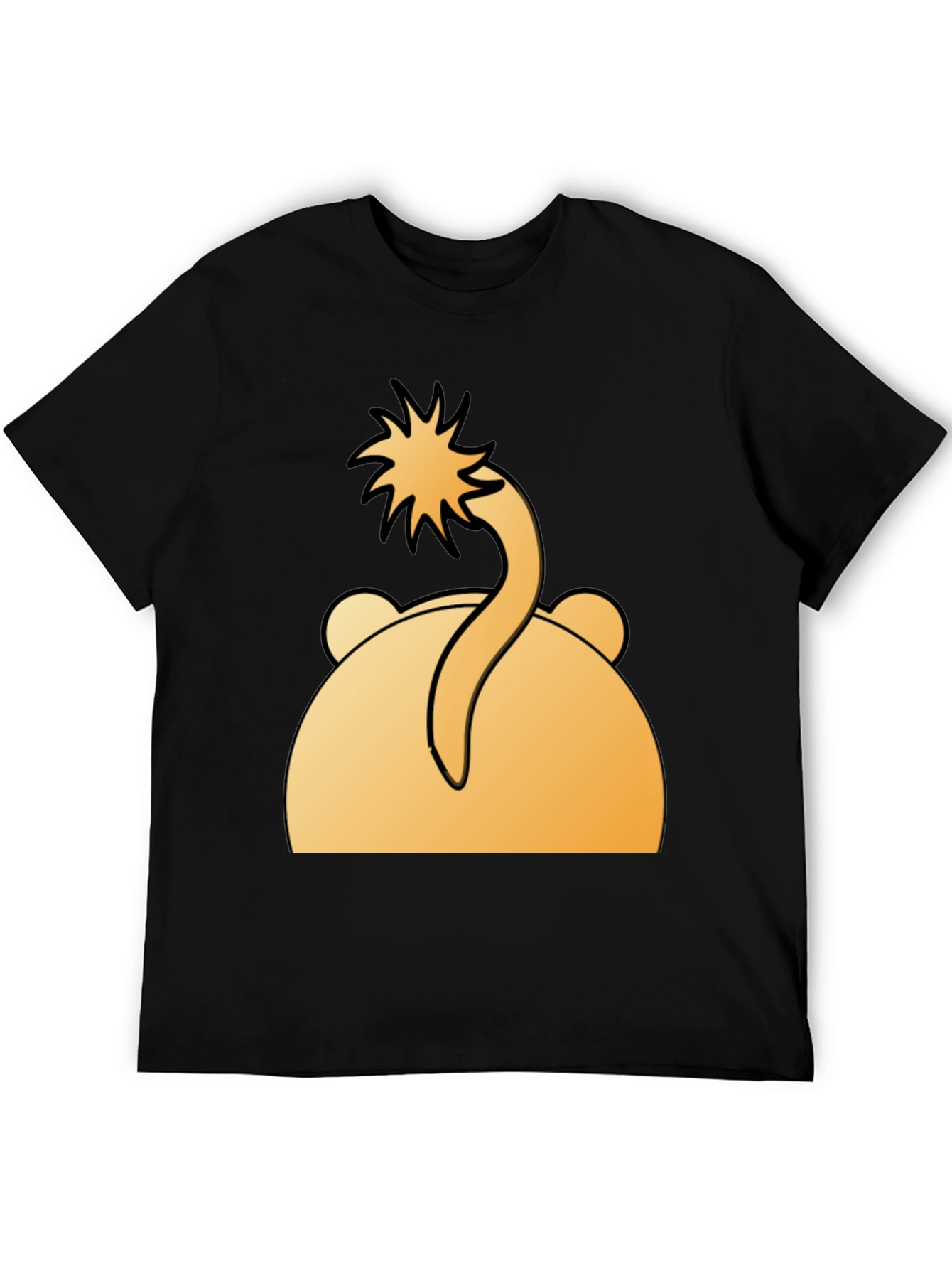 Funny Bear Tail T-Shirt - Cartoon Animal Tee