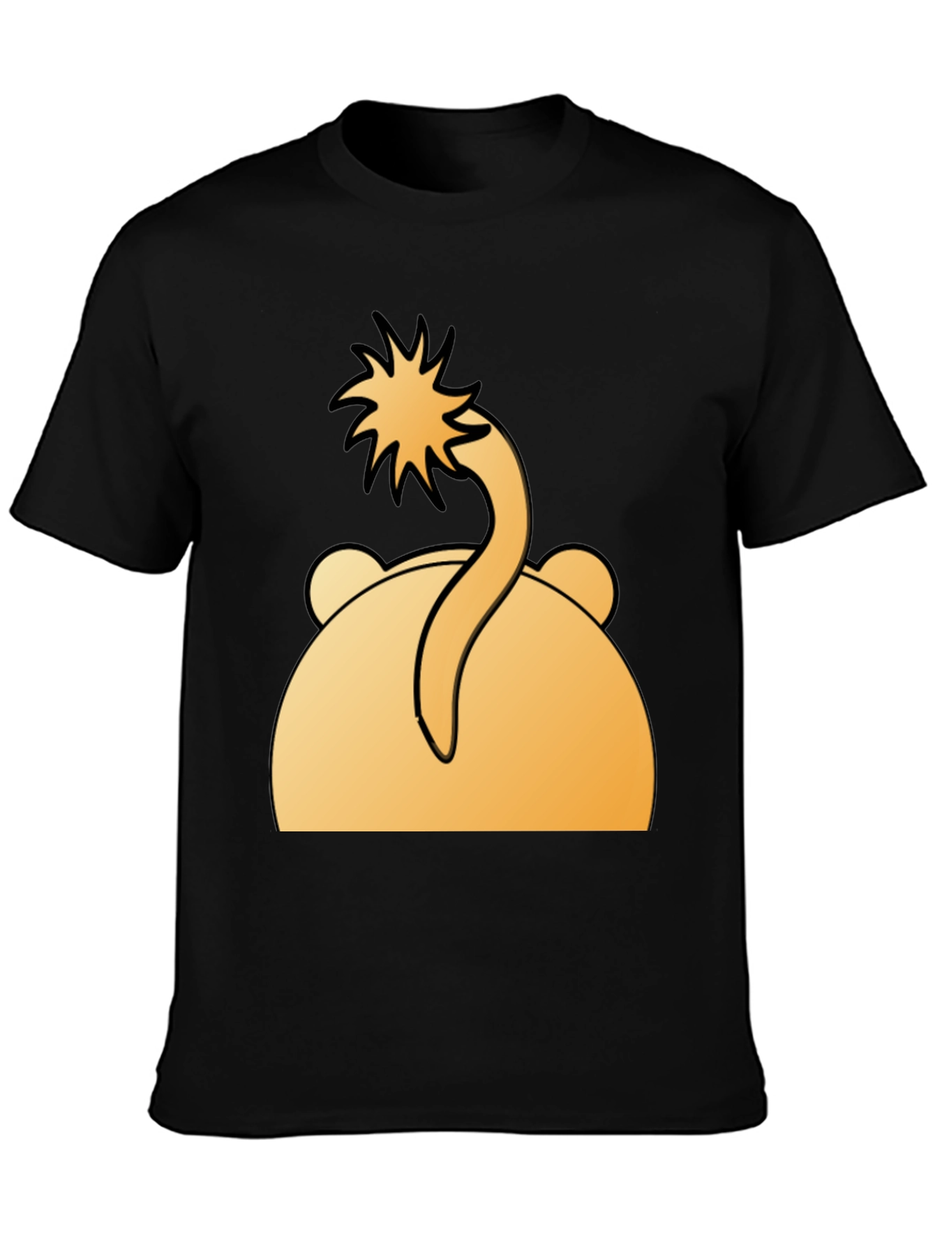 Funny Bear Tail T-Shirt - Cartoon Animal Tee
