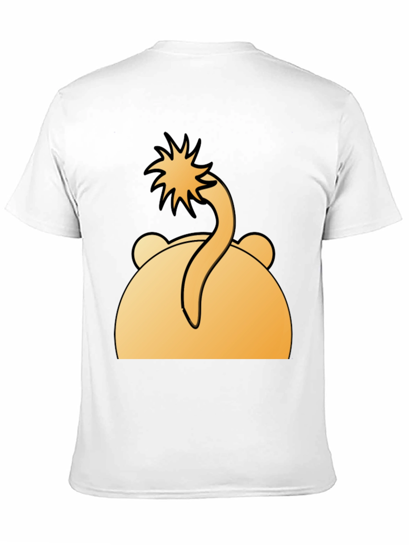 Funny Bear Tail T-Shirt - Cartoon Animal Tee