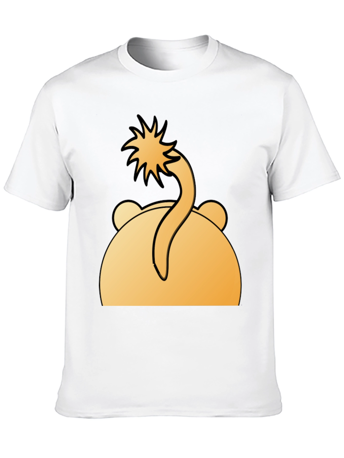 Funny Bear Tail T-Shirt - Cartoon Animal Tee