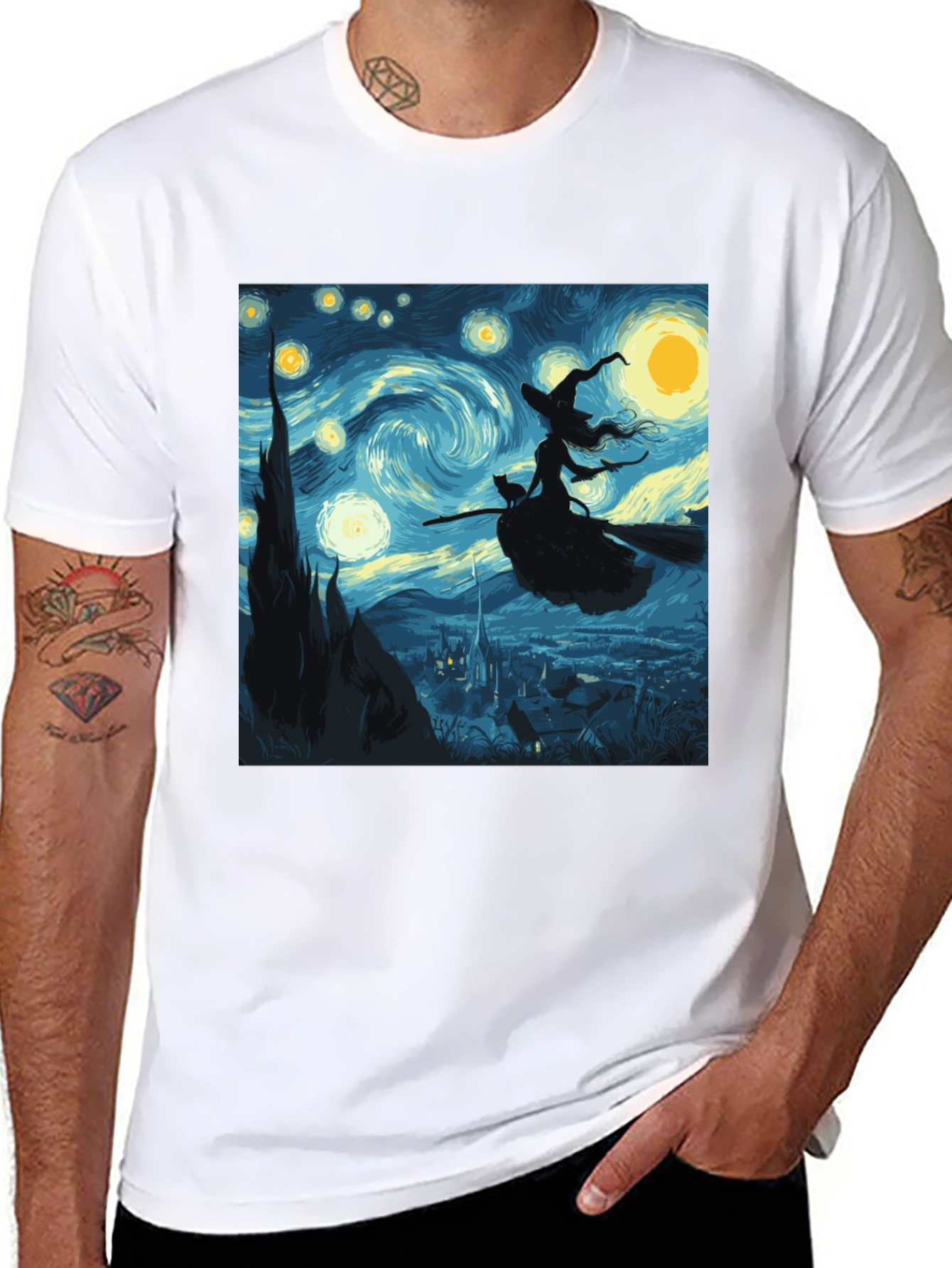 Starry Night Witch T-Shirt