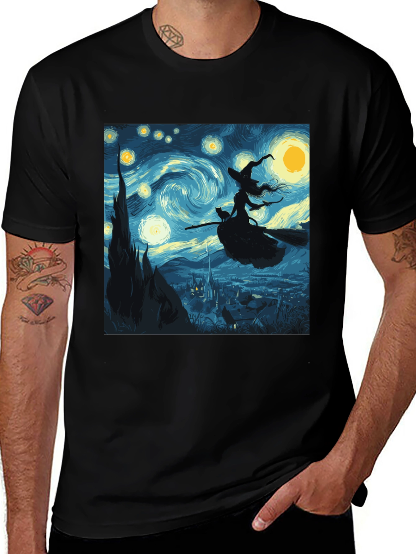 Starry Night Witch T-Shirt