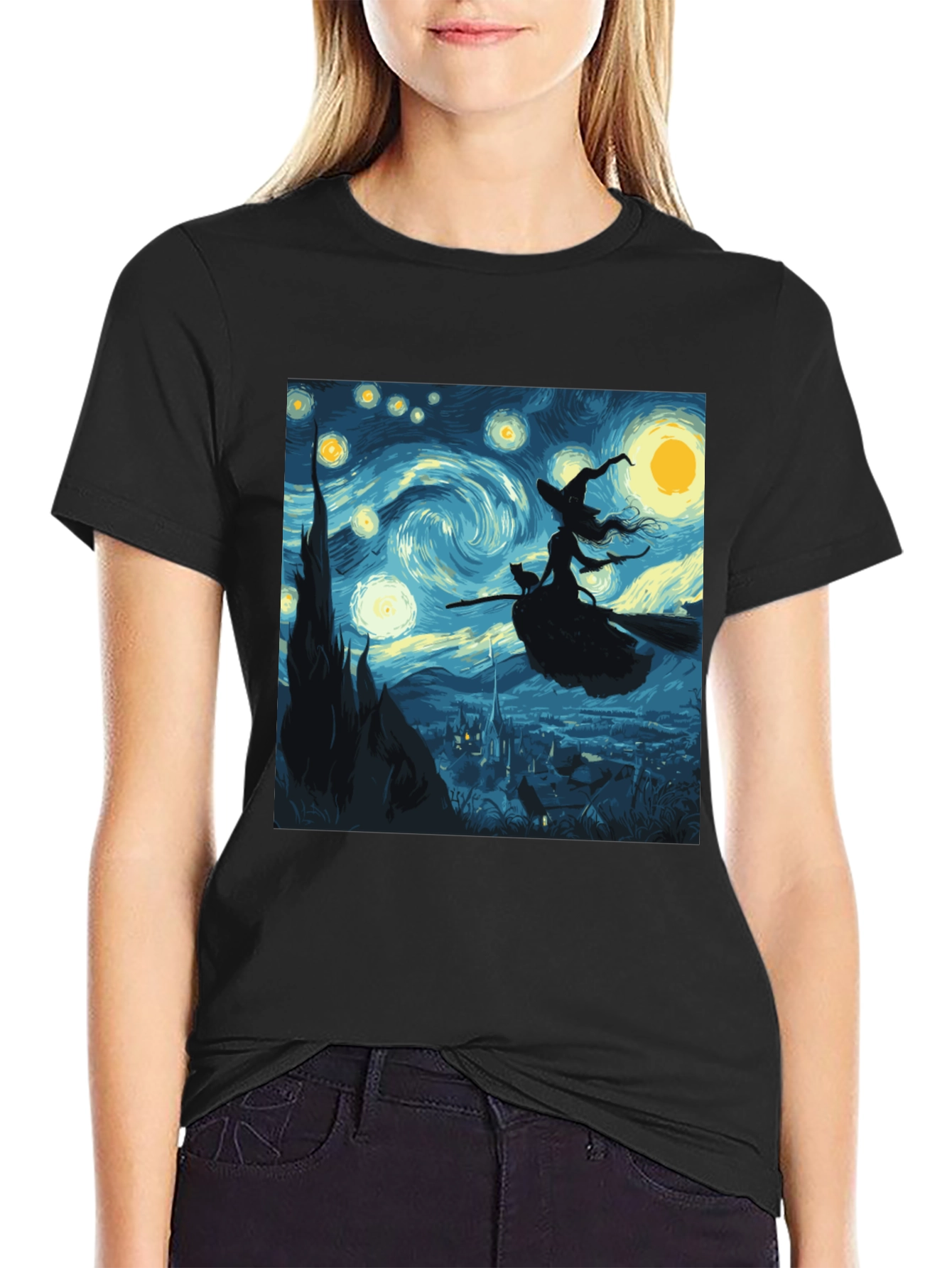 Starry Night Witch T-Shirt