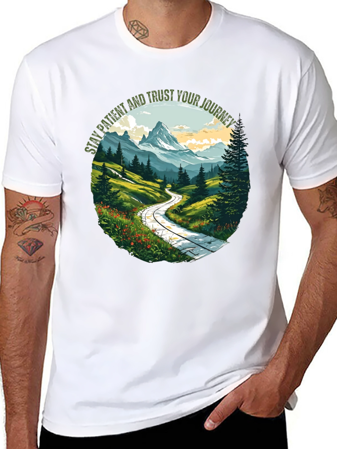 Journey Graphic Tee - Stay Patient & Trust