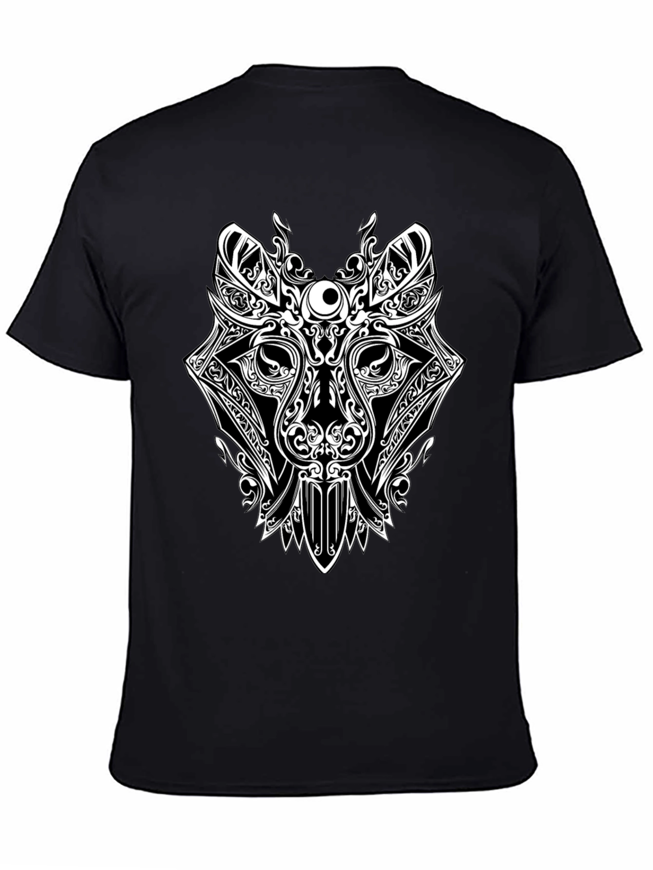 Tribal Wolf Graphic T-Shirt