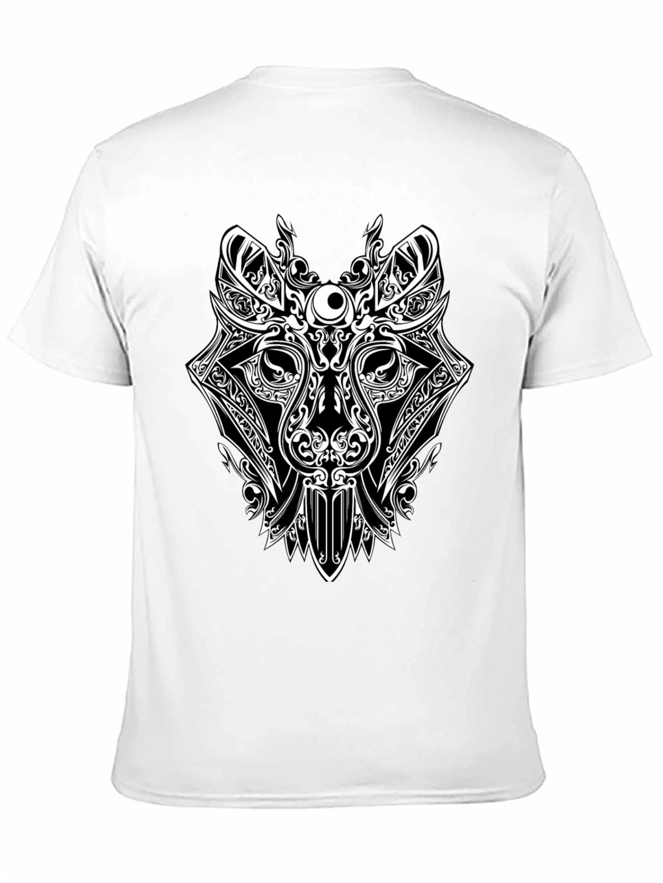 Tribal Wolf Graphic T-Shirt