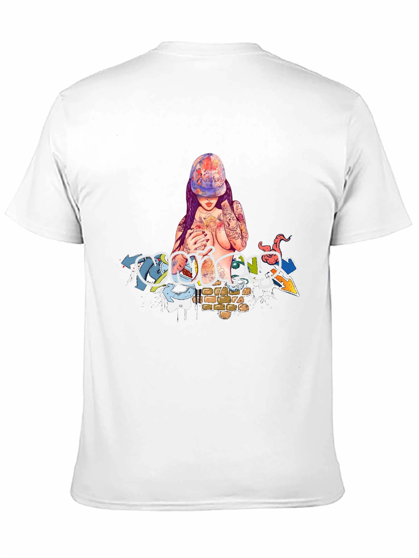 Edgy Graphic Print T-Shirt