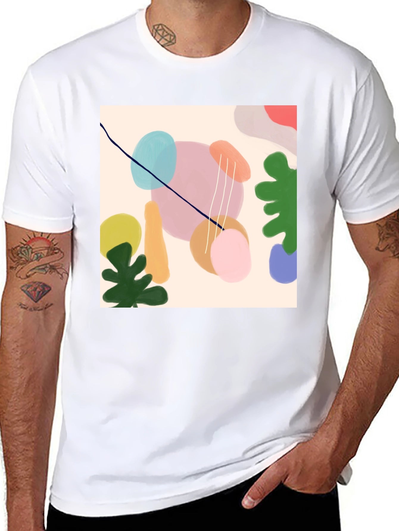 Abstract Art T-Shirt - Stylish Graphic Tee