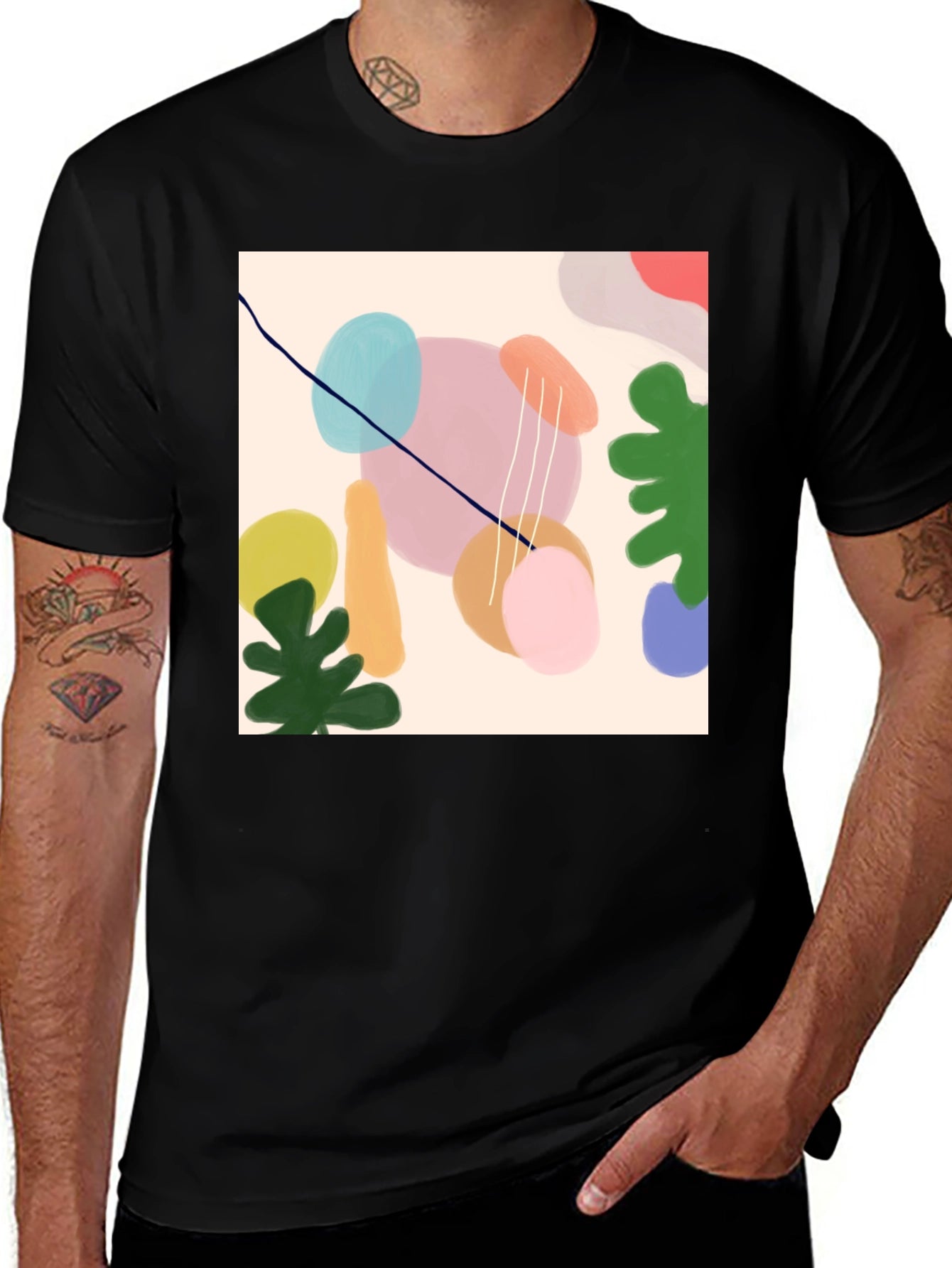 Abstract Art T-Shirt - Stylish Graphic Tee
