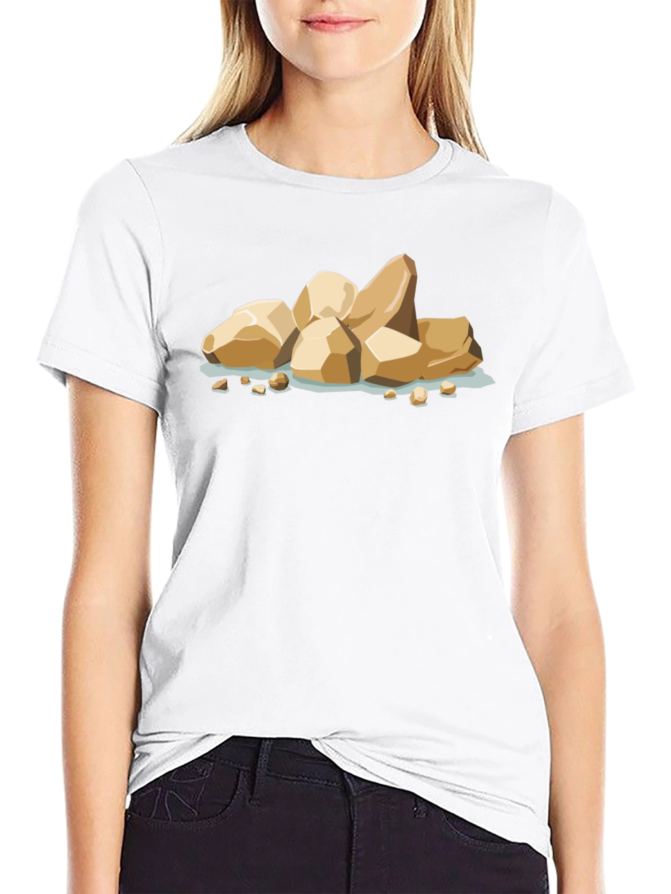 Cartoon Rock Pile Graphic Tee