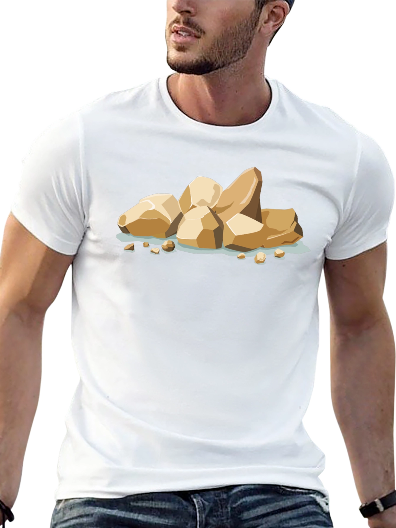 Cartoon Rock Pile Graphic Tee