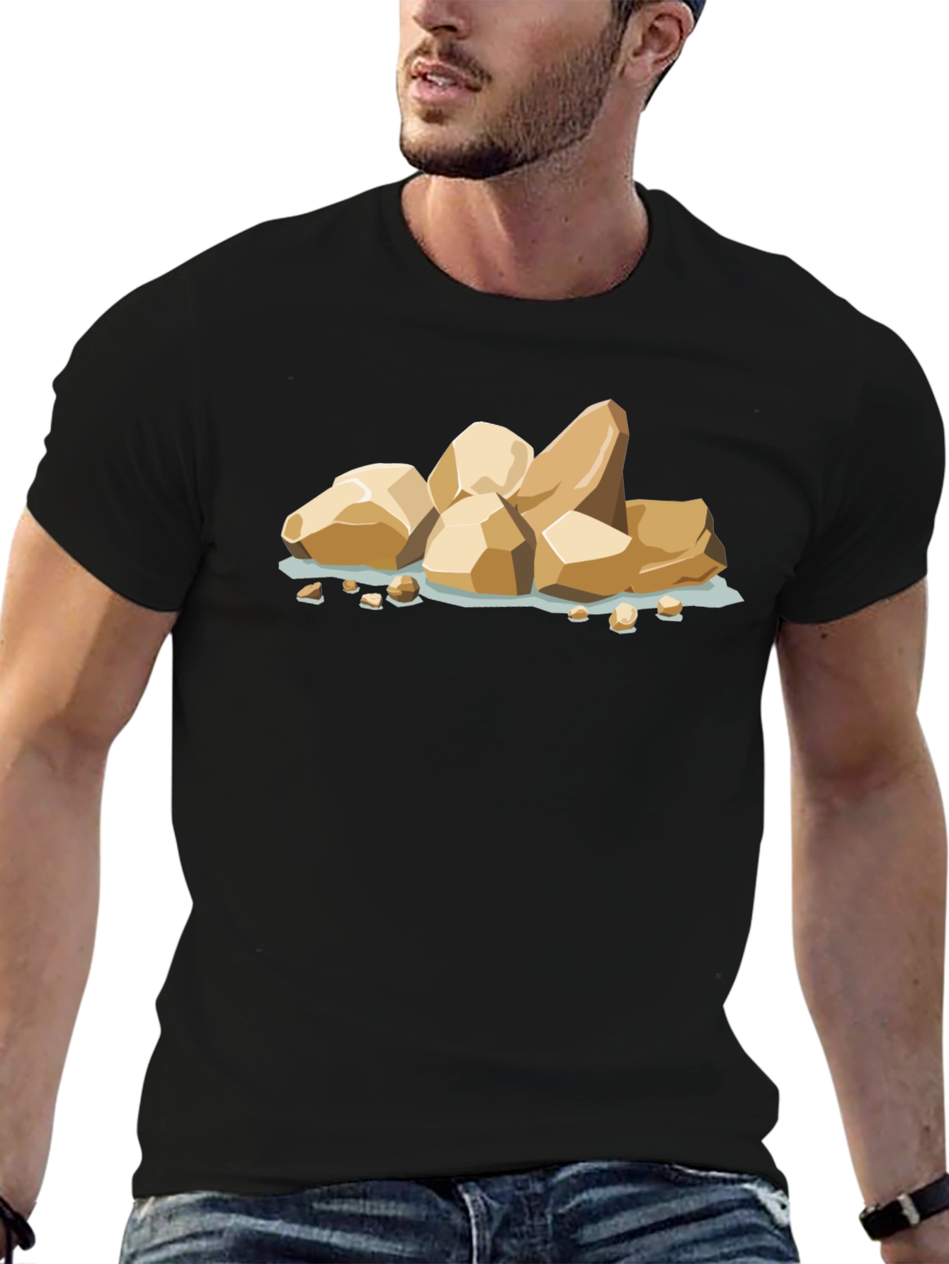 Cartoon Rock Pile Graphic Tee