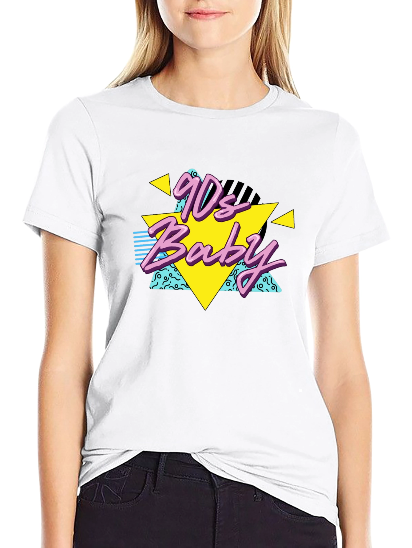 90s Baby Black T-Shirt Retro Style