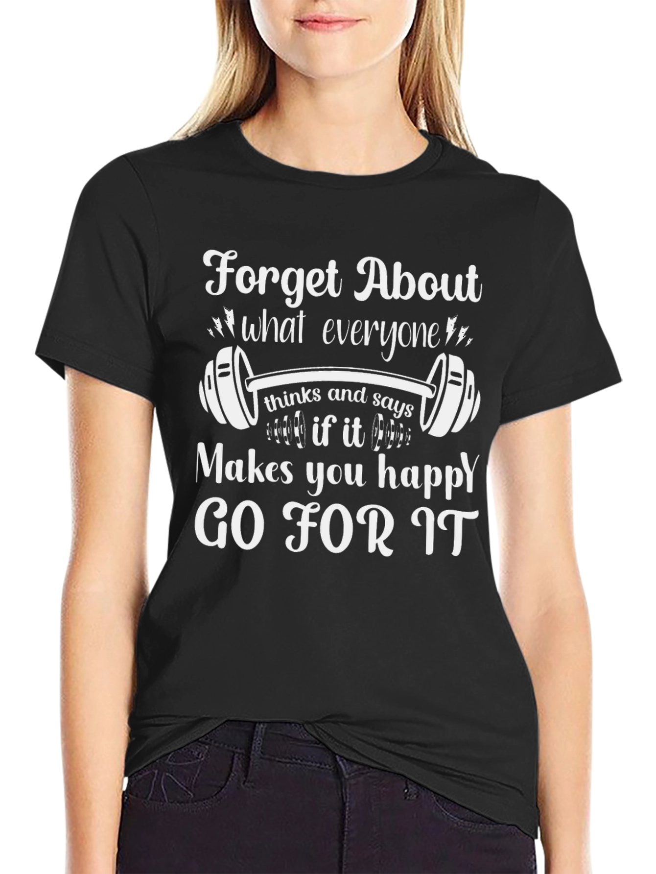 Motivational Gym T-Shirt: Forget What Others Think!