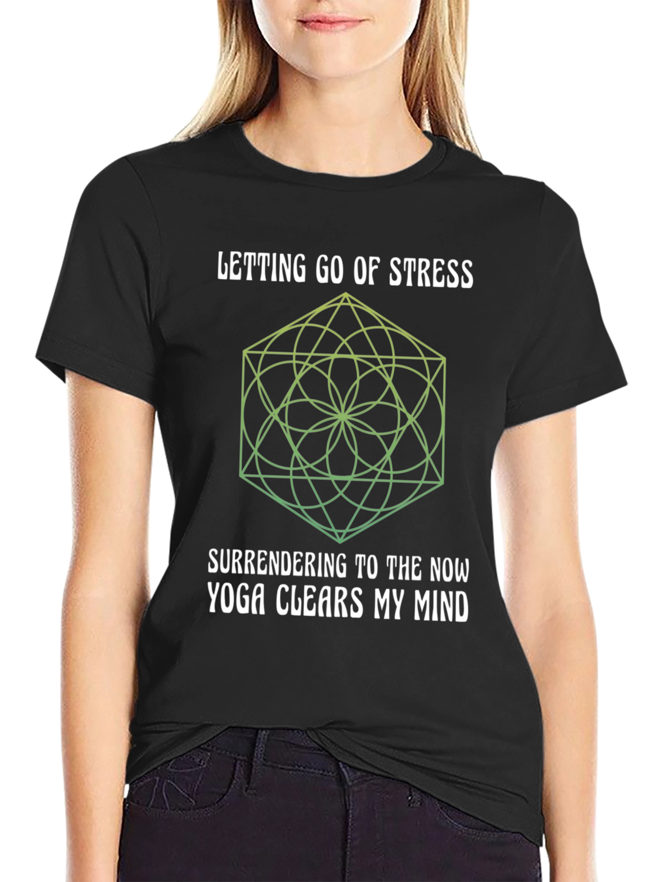 Yoga Mind Clearing Black Tee