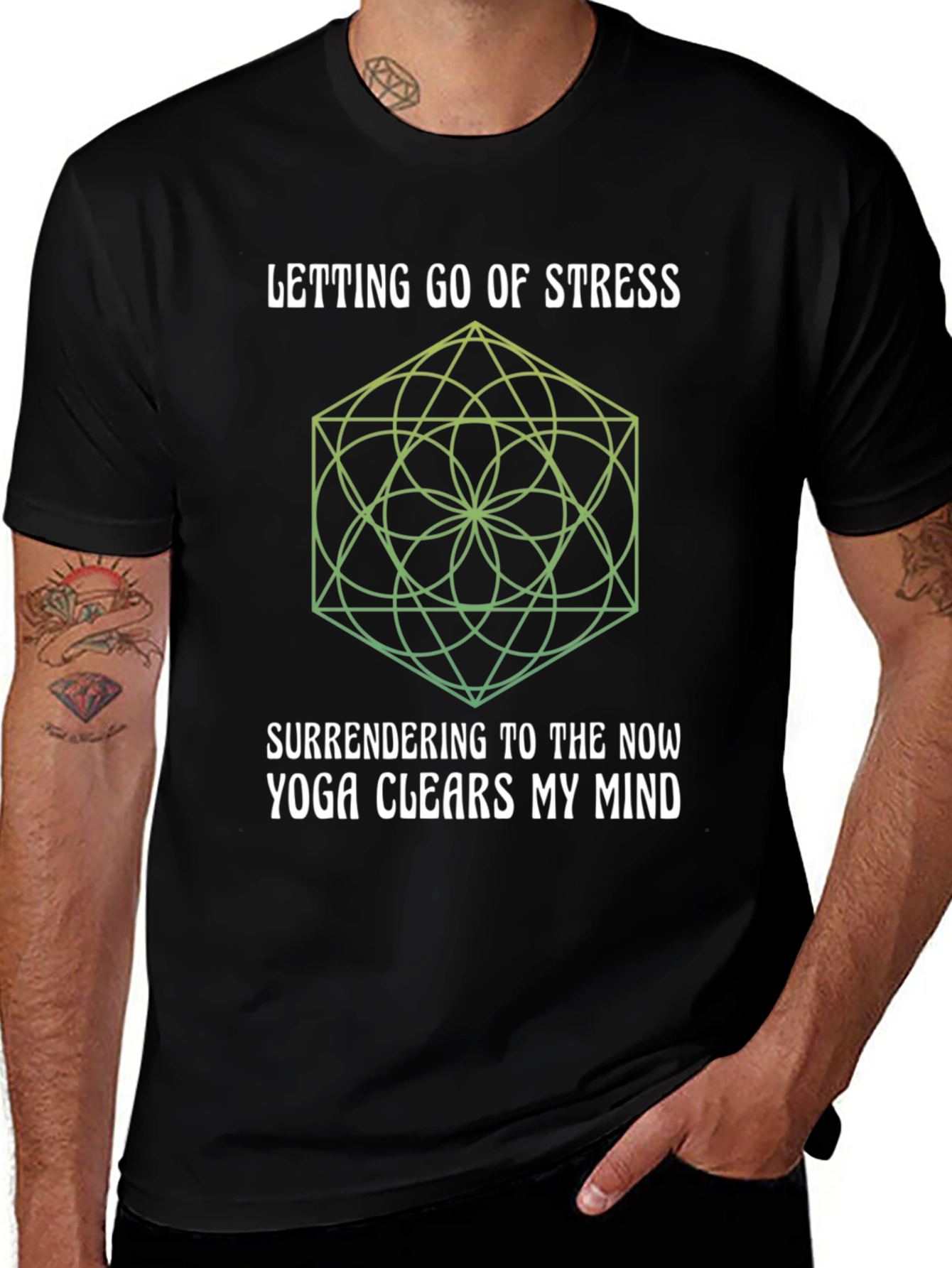 Yoga Mind Clearing Black Tee