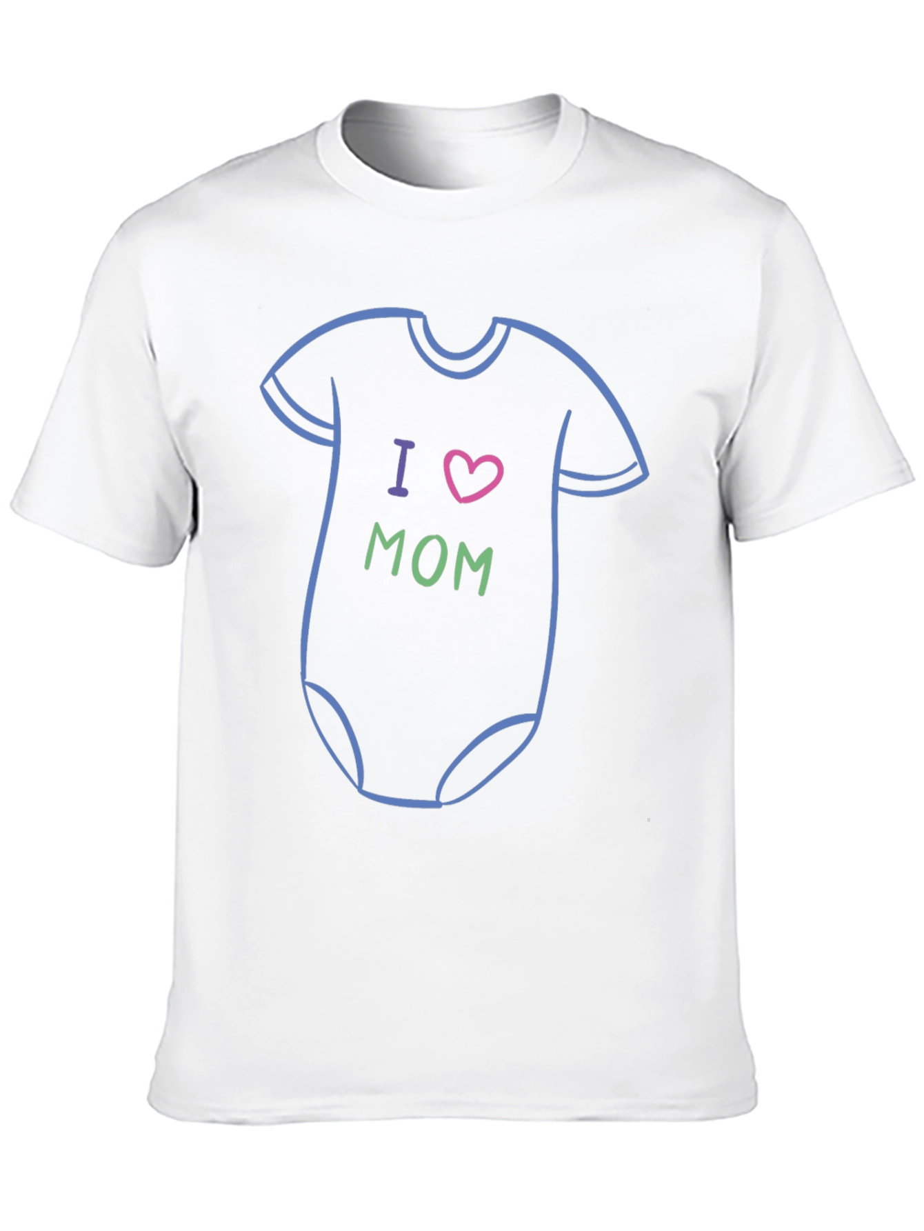 I Heart Mom Baby Onesie T-Shirt - Black