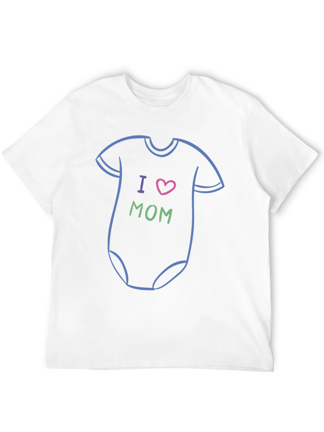 I Heart Mom Baby Onesie T-Shirt - Black