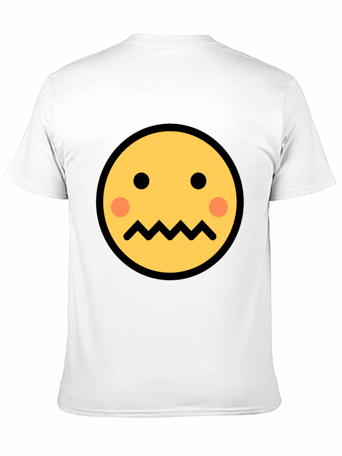 Emoji Face Graphic Tee - Black