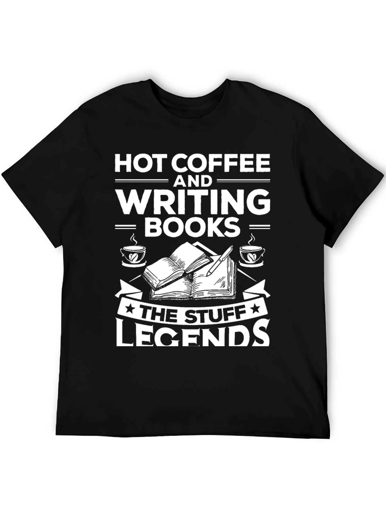Hot Coffee & Writing Books T-Shirt