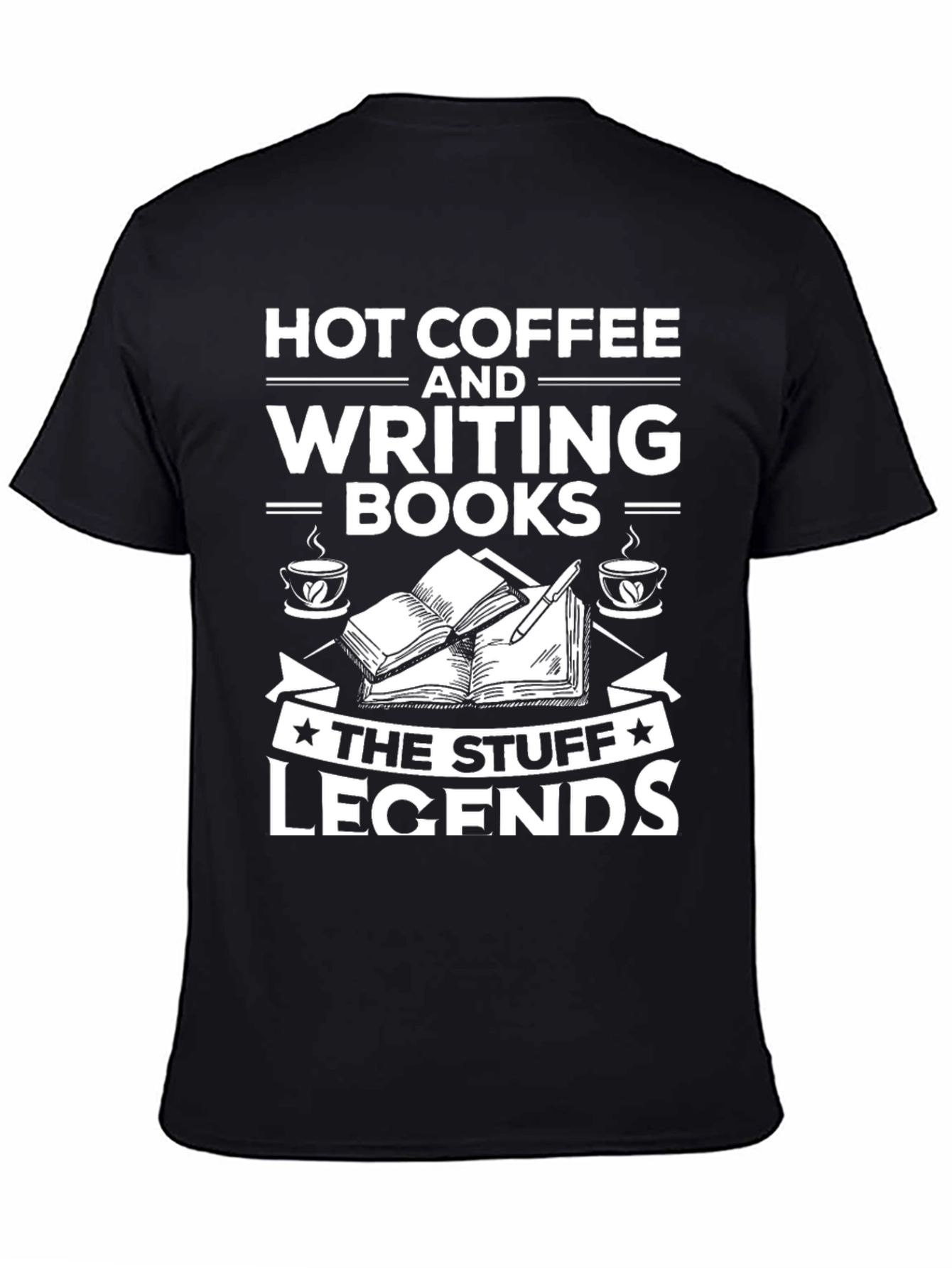 Hot Coffee & Writing Books T-Shirt