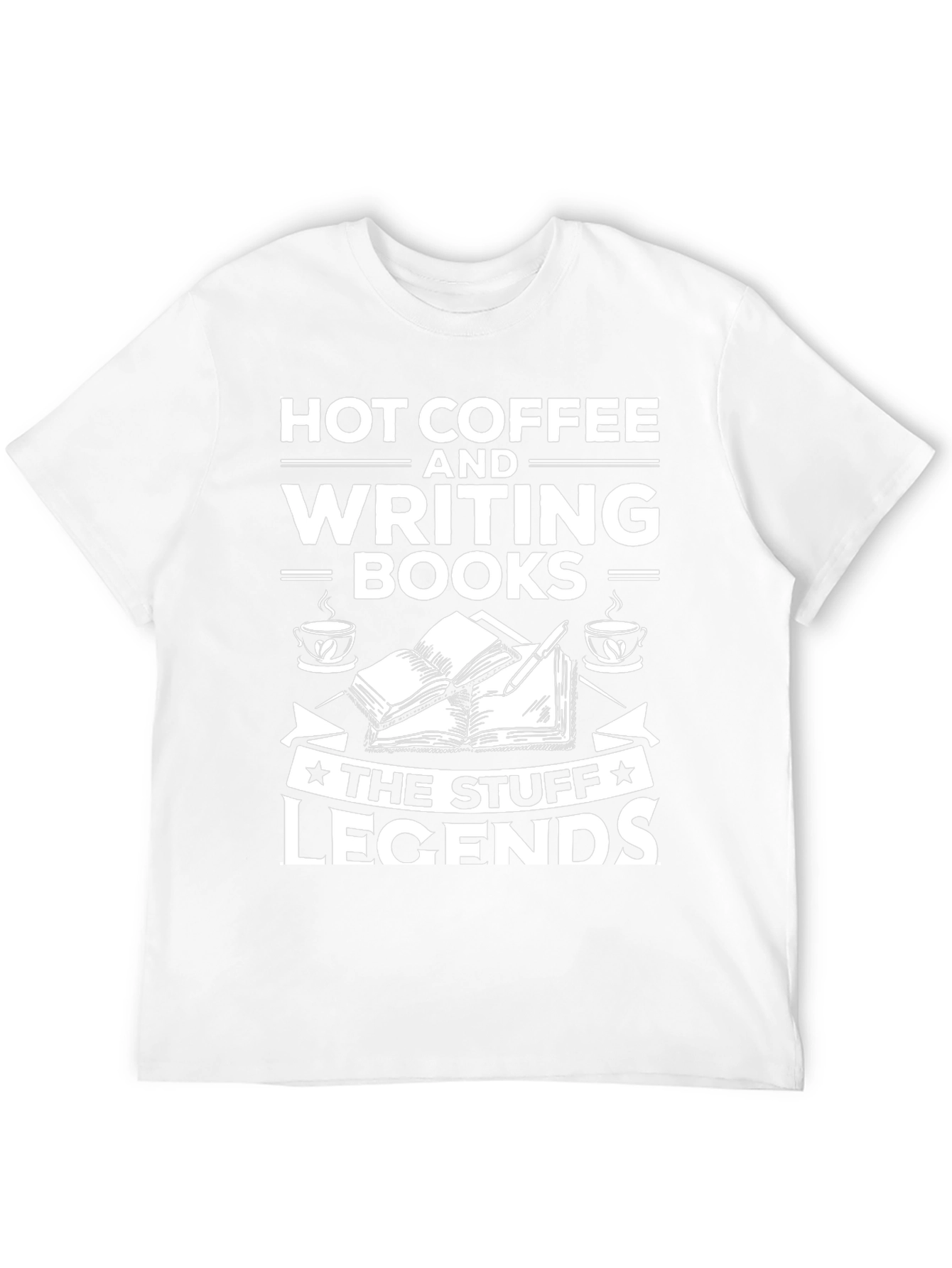Hot Coffee & Writing Books T-Shirt