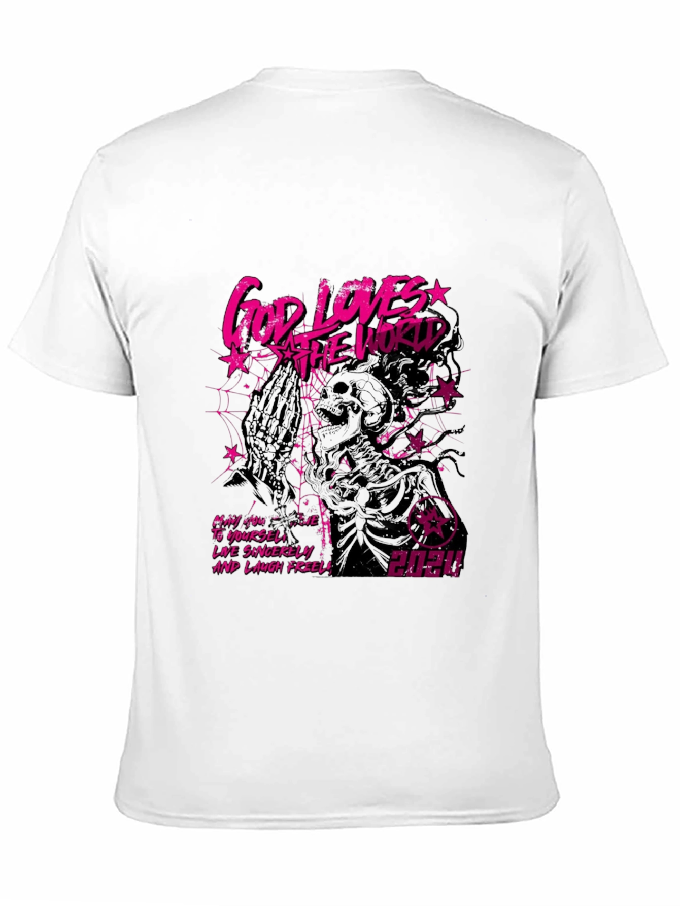 God Loves The World Graphic Tee - Black
