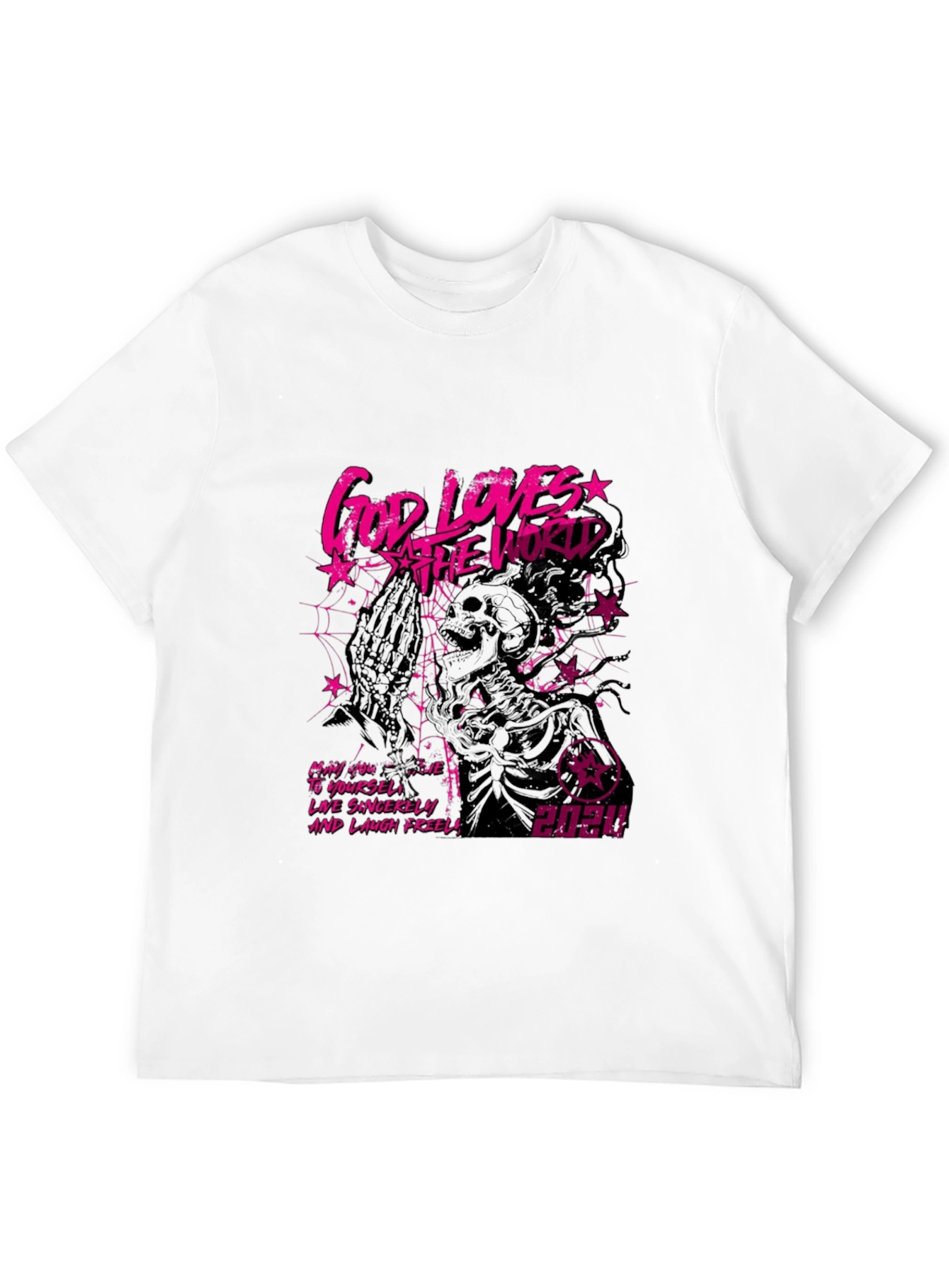 God Loves The World Graphic Tee - Black