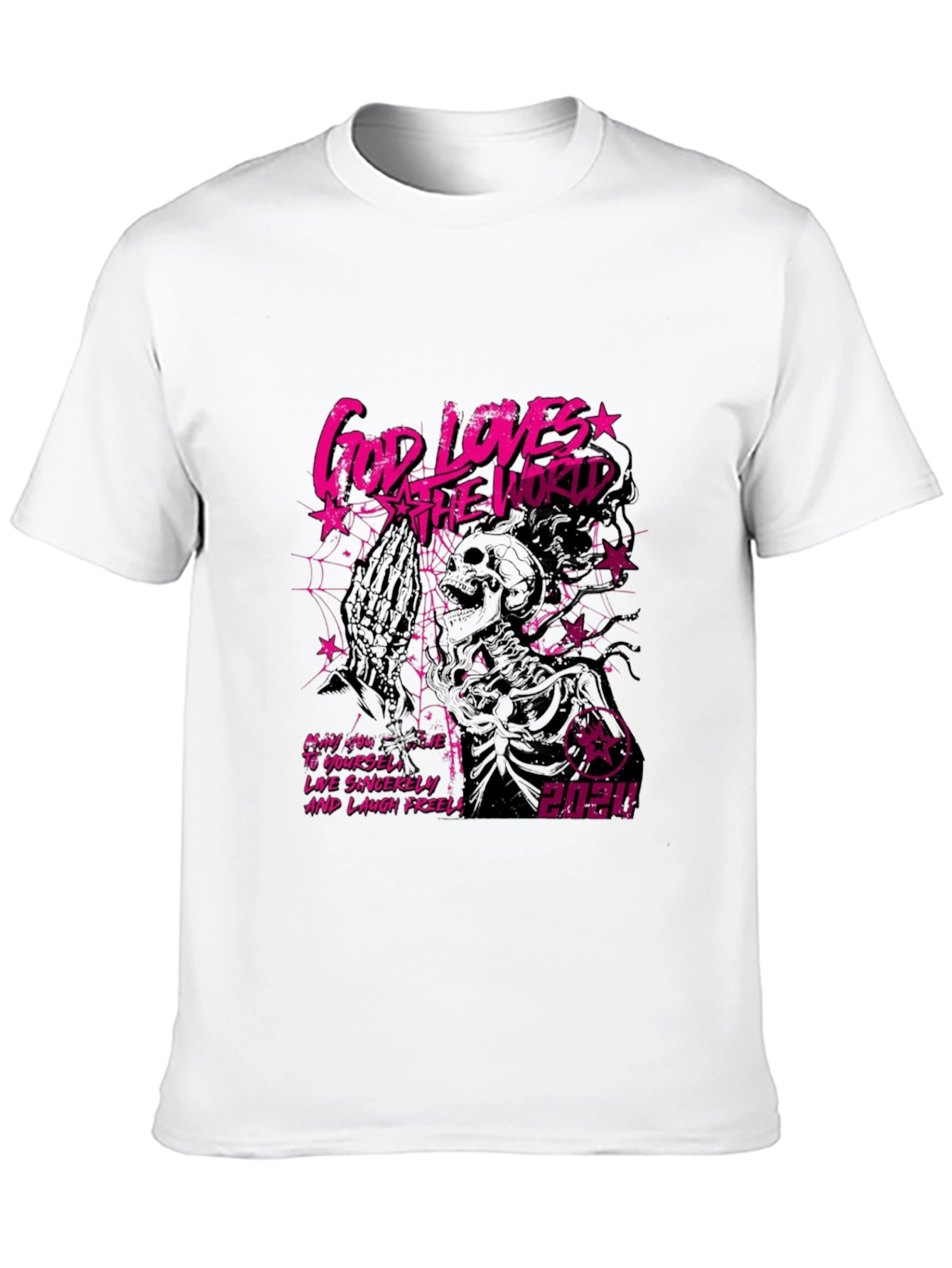 God Loves The World Graphic Tee - Black