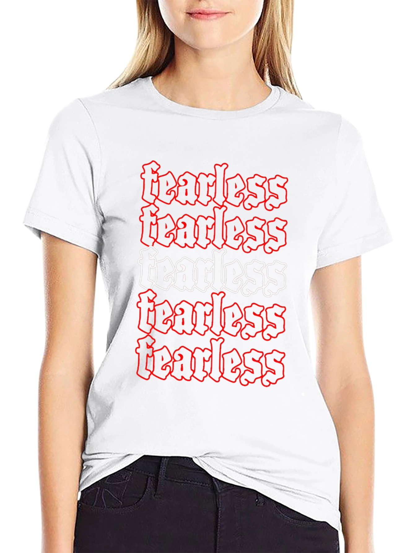Fearless Graphic Tee - Edgy Style