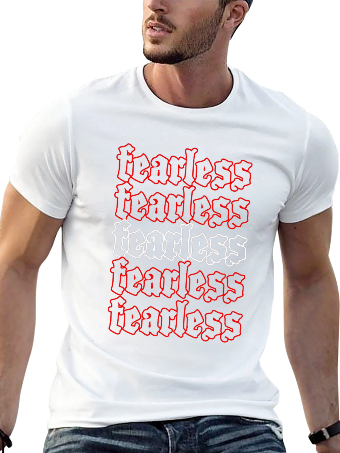 Fearless Graphic Tee - Edgy Style